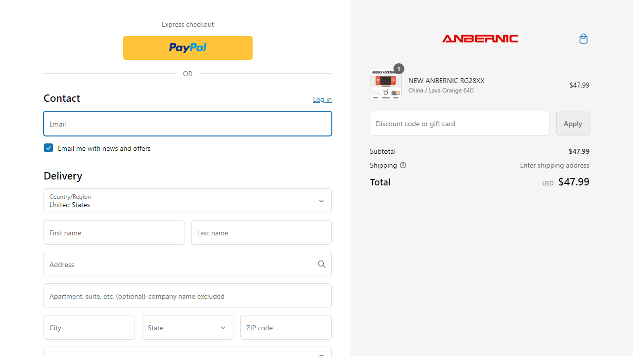 How to apply Anbernic coupon code